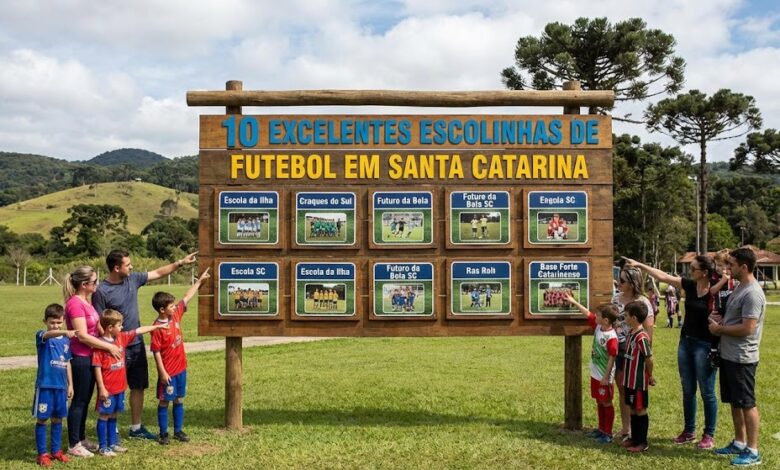 10 Excelentes Escolinhas de Futebol em Santa Catarina