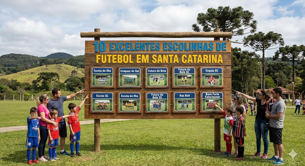 10 Excelentes Escolinhas de Futebol em Santa Catarina